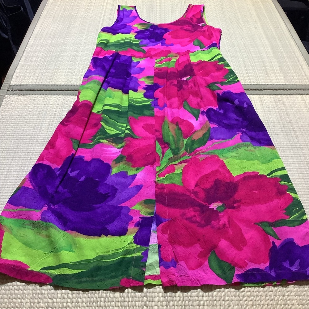 Jams World Midi W334 Garden Passion Dress Sundress Floral Sleeveless Scoop Neck - Picture 8 of 9